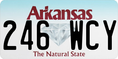 AR license plate 246WCY