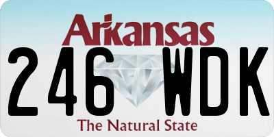 AR license plate 246WDK