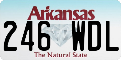 AR license plate 246WDL