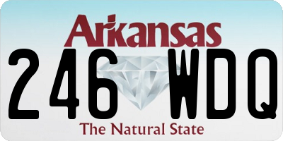 AR license plate 246WDQ