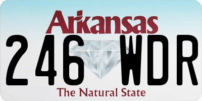AR license plate 246WDR