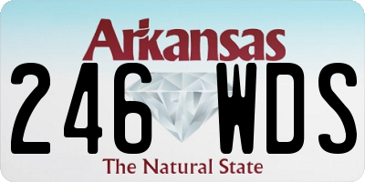 AR license plate 246WDS