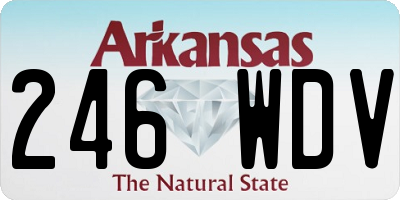 AR license plate 246WDV
