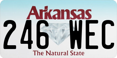 AR license plate 246WEC