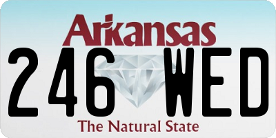 AR license plate 246WED