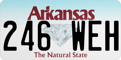 AR license plate 246WEH