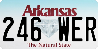 AR license plate 246WER