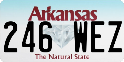 AR license plate 246WEZ