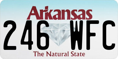 AR license plate 246WFC