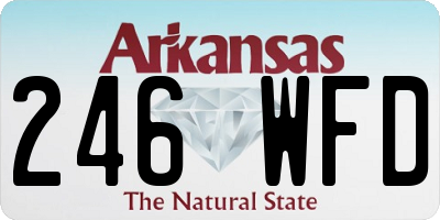 AR license plate 246WFD
