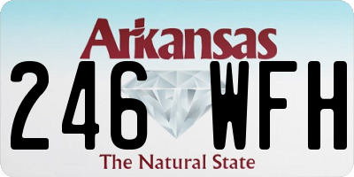 AR license plate 246WFH