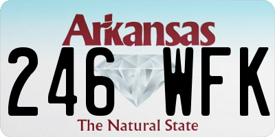 AR license plate 246WFK