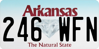 AR license plate 246WFN