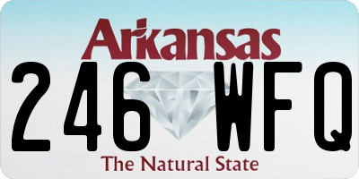 AR license plate 246WFQ