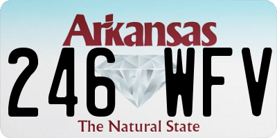 AR license plate 246WFV