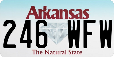 AR license plate 246WFW