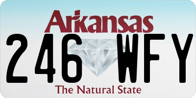 AR license plate 246WFY