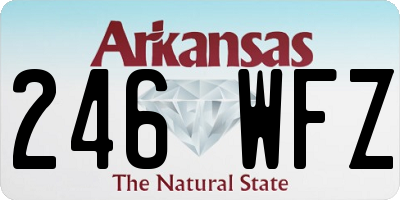 AR license plate 246WFZ