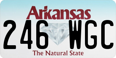 AR license plate 246WGC
