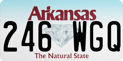 AR license plate 246WGQ