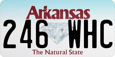 AR license plate 246WHC