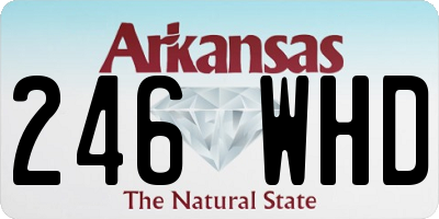 AR license plate 246WHD