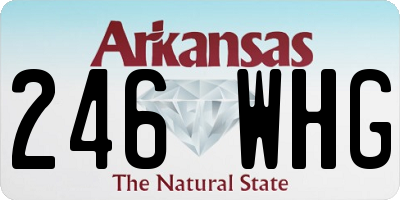 AR license plate 246WHG