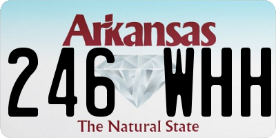 AR license plate 246WHH