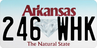 AR license plate 246WHK