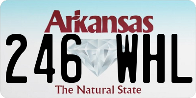 AR license plate 246WHL