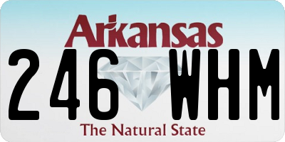 AR license plate 246WHM