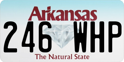 AR license plate 246WHP