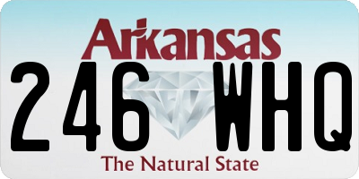 AR license plate 246WHQ