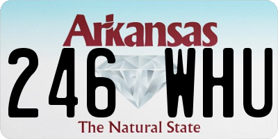 AR license plate 246WHU