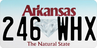 AR license plate 246WHX