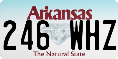 AR license plate 246WHZ