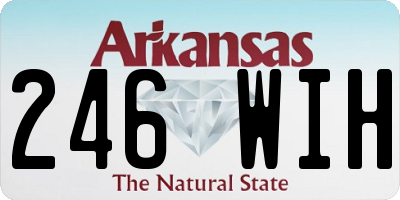 AR license plate 246WIH
