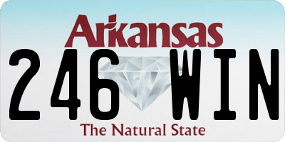 AR license plate 246WIN