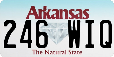 AR license plate 246WIQ