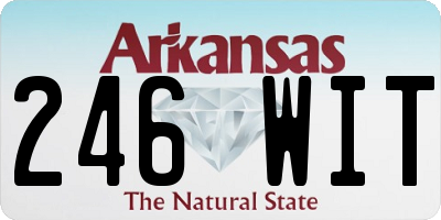 AR license plate 246WIT