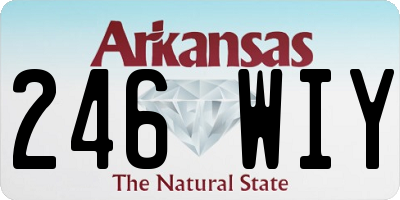 AR license plate 246WIY