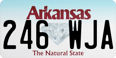 AR license plate 246WJA