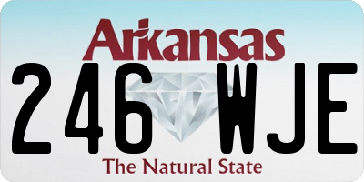 AR license plate 246WJE