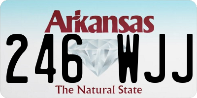AR license plate 246WJJ