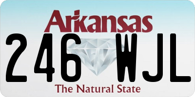 AR license plate 246WJL