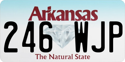 AR license plate 246WJP