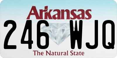 AR license plate 246WJQ