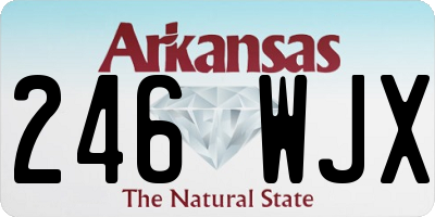 AR license plate 246WJX