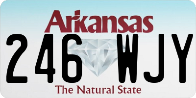 AR license plate 246WJY