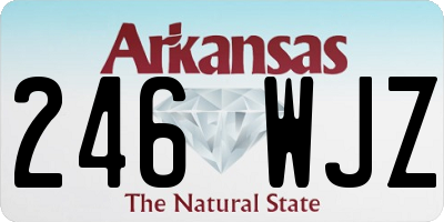 AR license plate 246WJZ